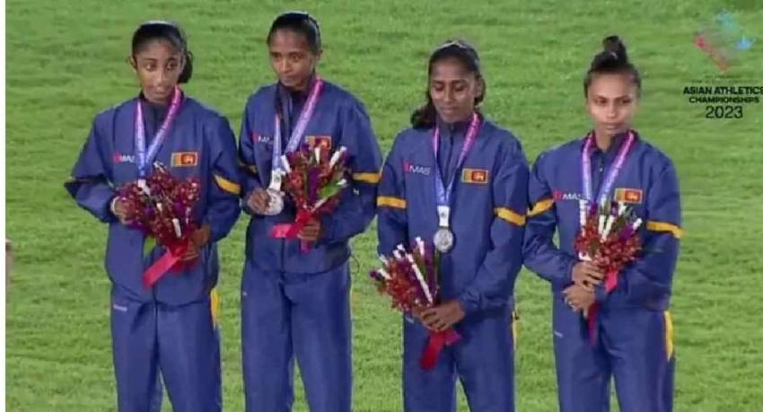 මීටර් 400 කාන්තා සහය රිදී පදක්කම ශ්‍රී ලංකාවට..